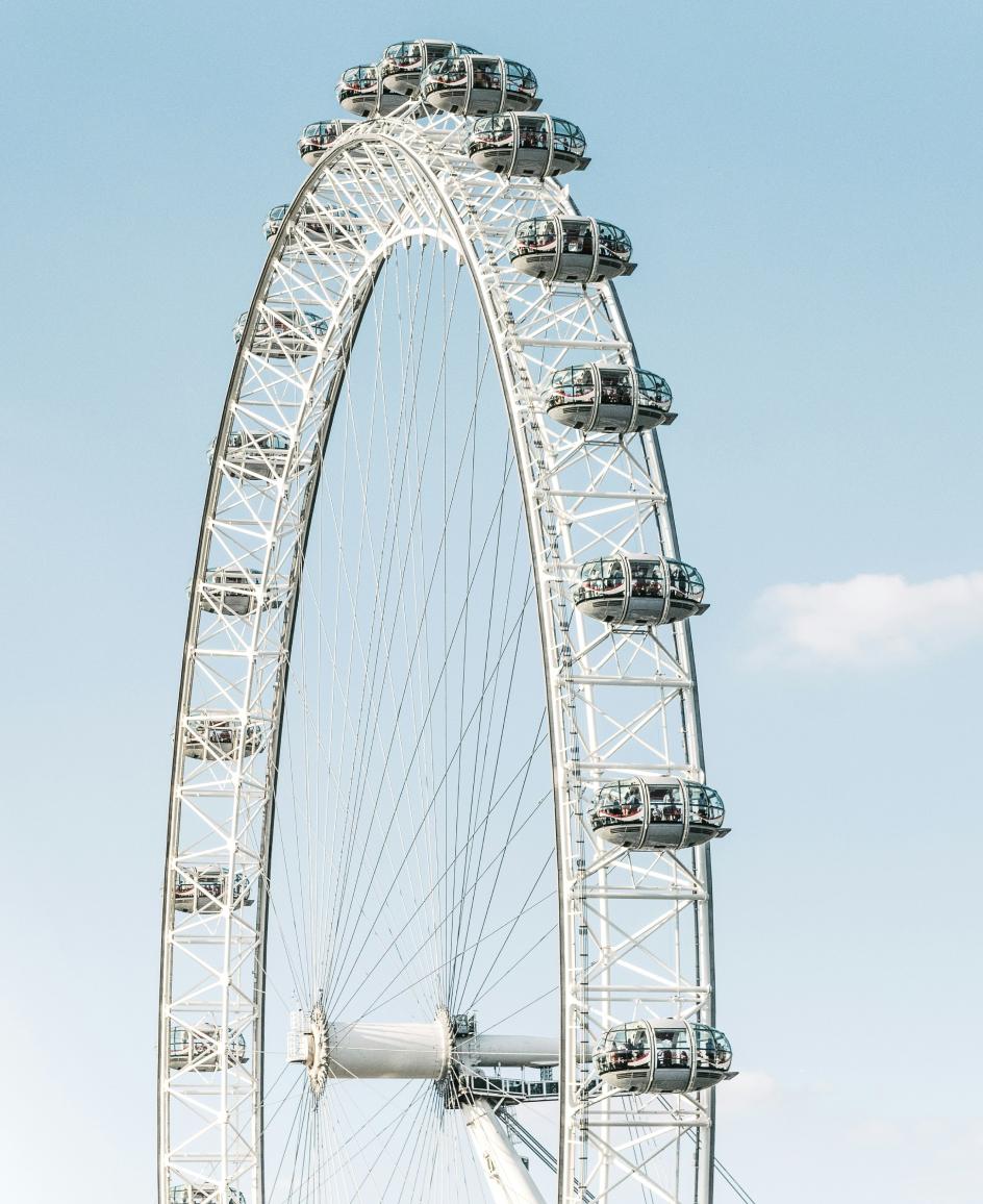 A photo of a large ferris wheel